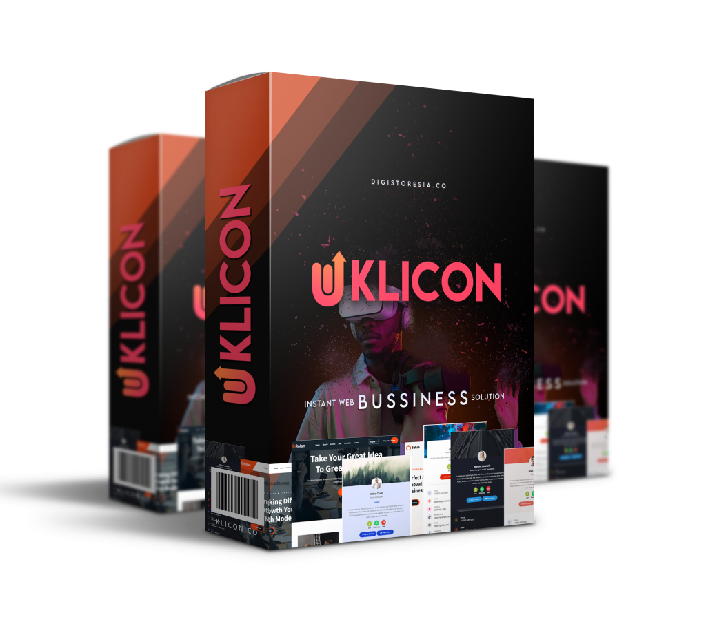 klicon - tools buat website profesional dalam hitngan menit