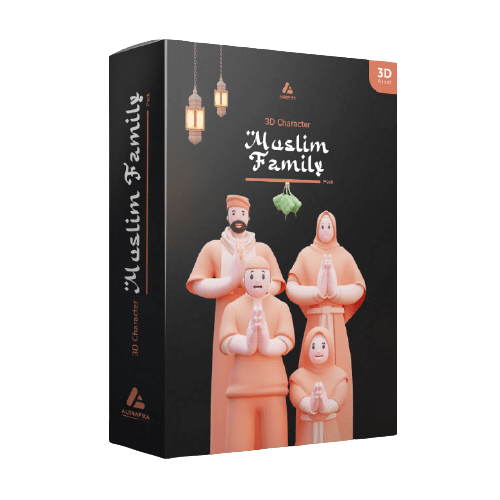 muslim family pack 3D